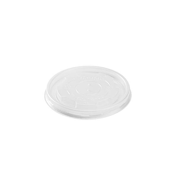 Wholesale 4 oz Flat Translucent Lid (76mm) - 1,000 ct