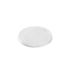 Wholesale 4 oz Flat Translucent Lid (76mm) - 1,000 ct
