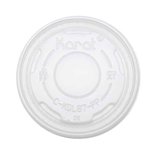 Wholesale 5oz Flat Translucent Lid (87mm) - 1,000 ct