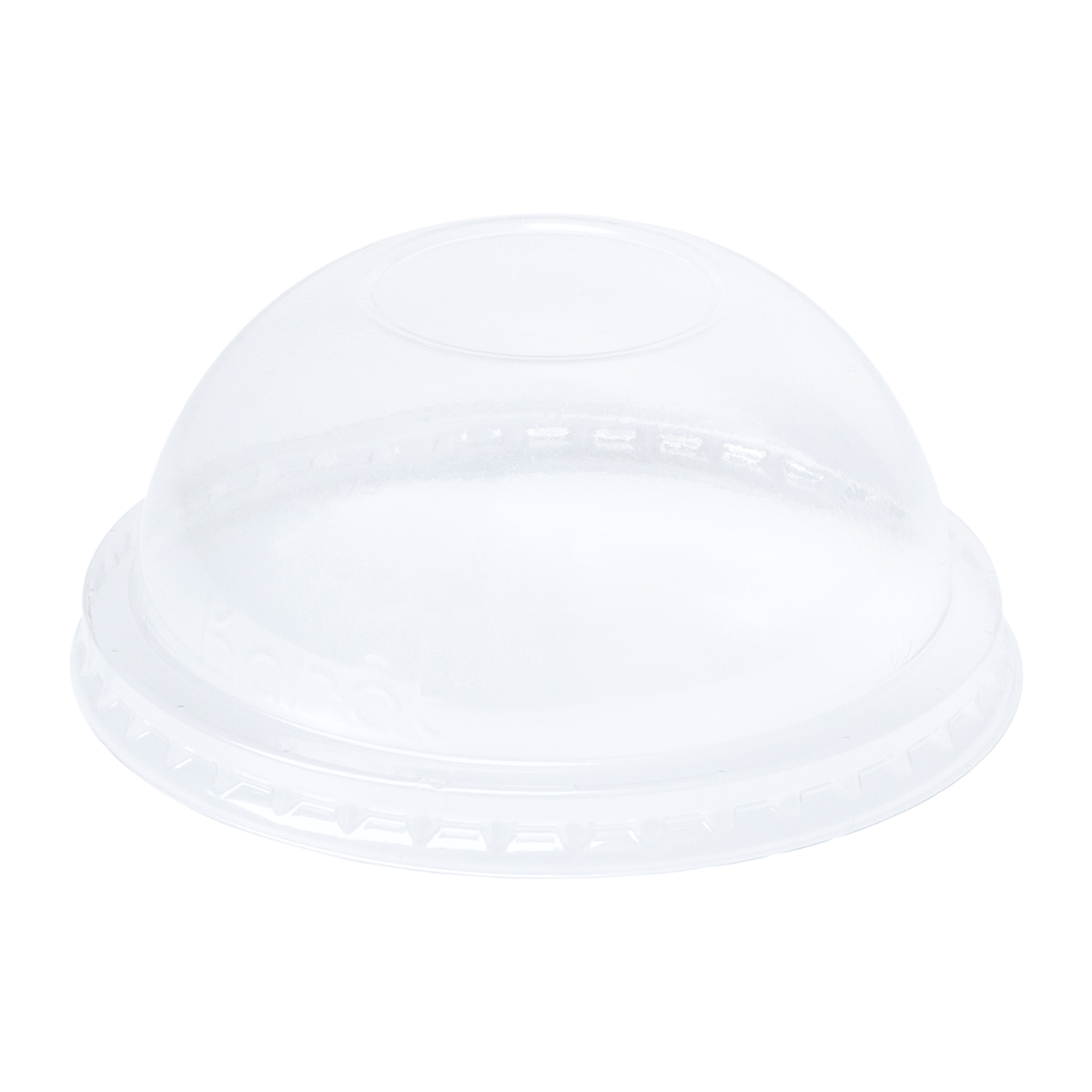 Wholesale 90mm PET Plastic Dome Lids - No Hole - 1,000 ct