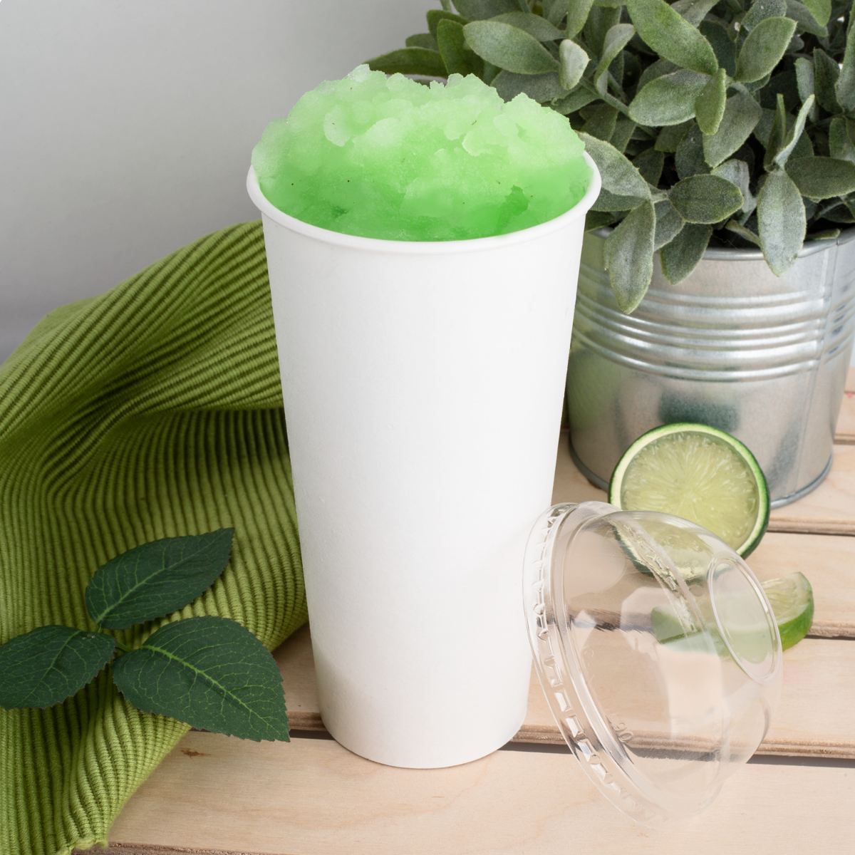 Wholesale 90mm PET Plastic Dome Lids - No Hole - 1,000 ct