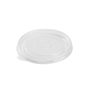 Wholesale 6/10oz PP Plastic Flat Lids for Paper and Gourmet Food Container 96mm - 1,000 ct