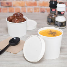 Load image into Gallery viewer, Wholesale Paper lid for 6-16 oz Gourmet Paper Cold/Hot Food Containers - 1,000 ct
