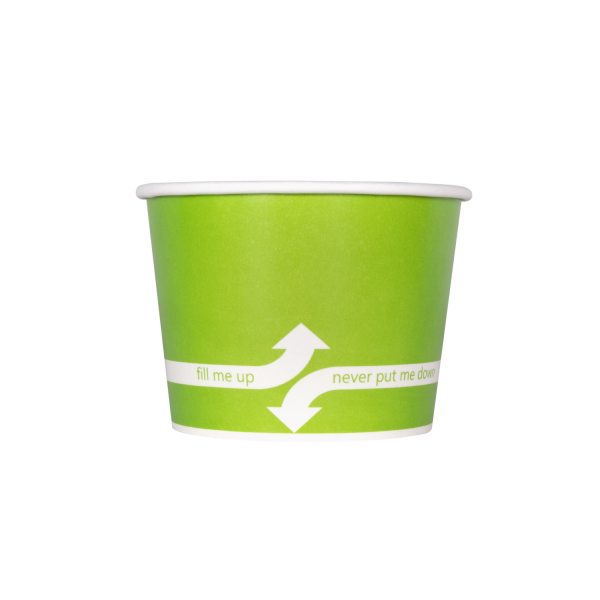 Wholesale 16 oz Green Ice Cream Paper Cups (112mm) - 1,000 ct