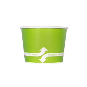Wholesale 16 oz Green Ice Cream Paper Cups (112mm) - 1,000 ct
