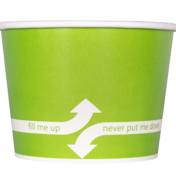 Wholesale 16 oz Green Ice Cream Paper Cups (112mm) - 1,000 ct