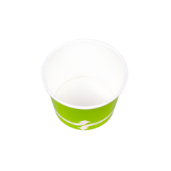 Wholesale 16 oz Green Ice Cream Paper Cups (112mm) - 1,000 ct