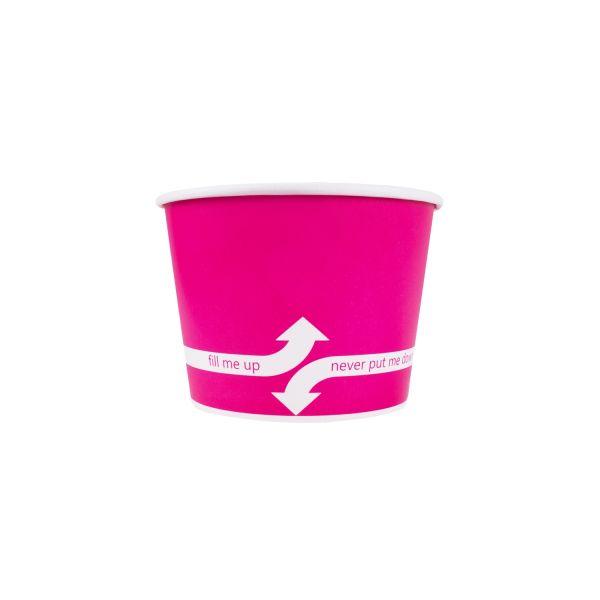 Wholesale 12 oz Pink Ice Cream Paper Cups (100mm) - 1,000 ct