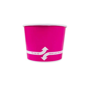 Wholesale 16 oz Pink Ice Cream Paper Cups (112mm) - 1,000 ct