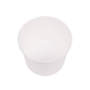 16 oz Solid White Ice Cream Paper Cups - 1000ct
