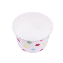 Load image into Gallery viewer, Wholesale 20 oz Multicolor Polka Dot Ice Cream Paper Cups (127mm) - 600 ct

