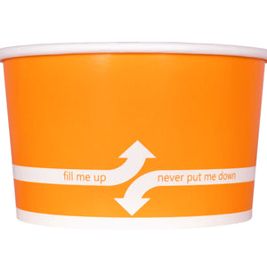 Wholesale 20oz Food Containers - Orange 127mm - 600 ct