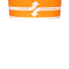 Wholesale 20oz Food Containers - Orange 127mm - 600 ct