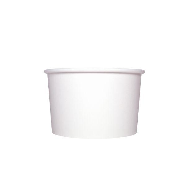 Wholesale 20 oz Solid White Ice Cream Paper Cups (127mm) - 600 ct