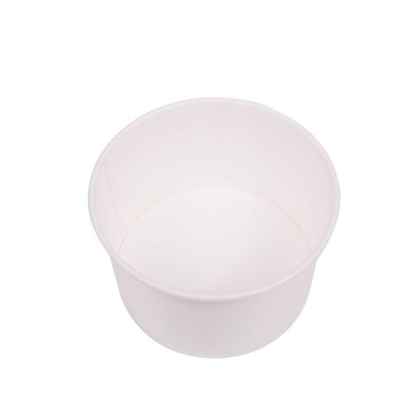 Wholesale 20 oz Solid White Ice Cream Paper Cups (127mm) - 600 ct