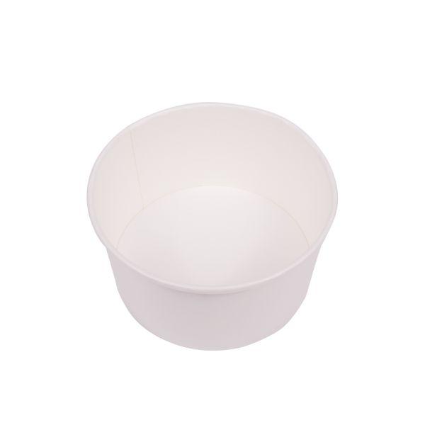 Wholesale 24 oz Solid White Ice Cream Paper Cups (142mm) - 600 ct