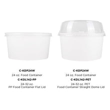 Load image into Gallery viewer, Wholesale 24 oz Solid White Ice Cream Paper Cups (142mm) - 600 ct
