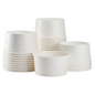 Wholesale 24 oz Solid White Ice Cream Paper Cups (142mm) - 600 ct