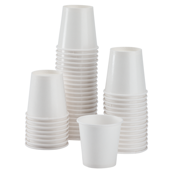 Wholesale 2 oz Solid White Ice Cream Paper Cups (51mm) - 2,000 ct