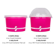 Load image into Gallery viewer, Wholesale 4 oz Pink Ice Cream Paper Cups (76mm) - 1,000 ct
