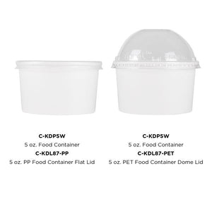 Wholesale 5 oz Solid White Ice Cream Paper Cups (87mm) - 1,000 ct