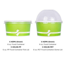 Load image into Gallery viewer, Wholesale 6 oz Green Ice Cream Paper Cups (96mm) - 1,000 ct
