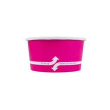 Load image into Gallery viewer, Wholesale 6 oz Pink Ice Cream Paper Cups (96mm) - 1,000 ct
