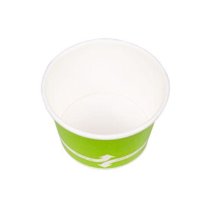 Wholesale 8 oz Green Ice Cream Paper Cups (95mm) - 1,000 ct