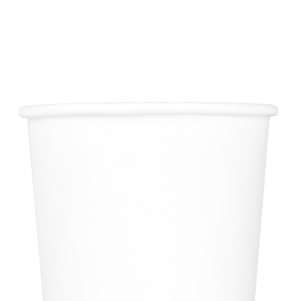 Wholesale 8oz Insulated Paper Hot Cups - White (80mm) - 500 ct