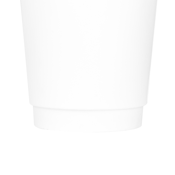 Wholesale 8oz Insulated Paper Hot Cups - White (80mm) - 500 ct