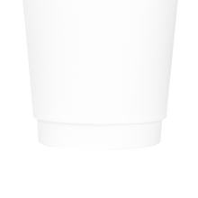 Load image into Gallery viewer, Wholesale 8oz Insulated Paper Hot Cups - White (80mm) - 500 ct
