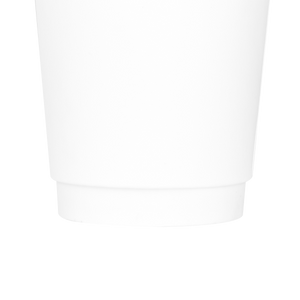Wholesale 8oz Insulated Paper Hot Cups - White (80mm) - 500 ct