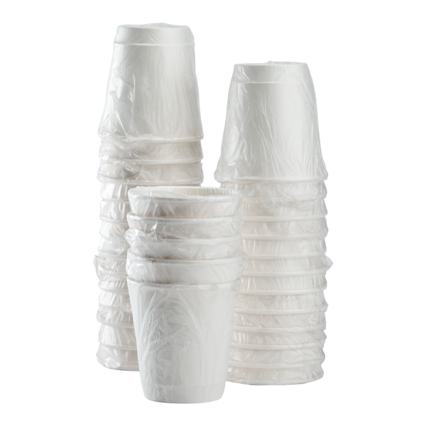Wholesale 10oz Insulated Paper Hot Cups - White (90mm) - 500 ct