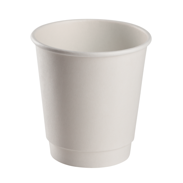 Wholesale 10oz Insulated Paper Hot Cups - White (90mm) - 500 ct