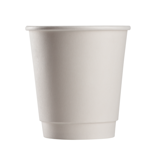 Wholesale 10oz Insulated Paper Hot Cups - White (90mm) - 500 ct