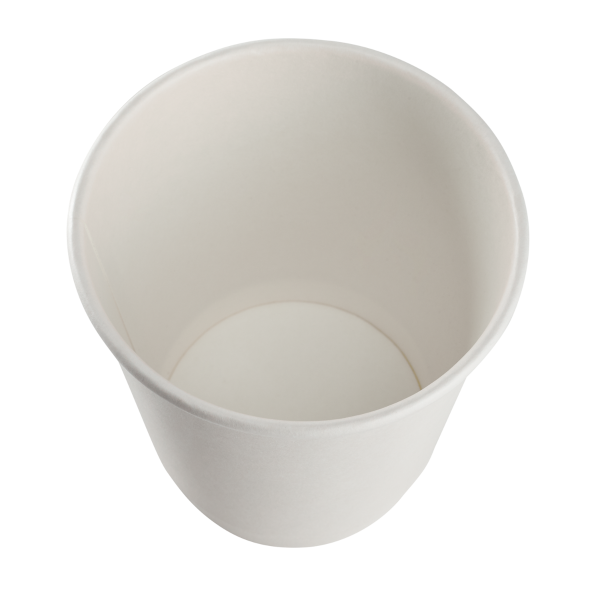 Wholesale 10oz Insulated Paper Hot Cups - White (90mm) - 500 ct