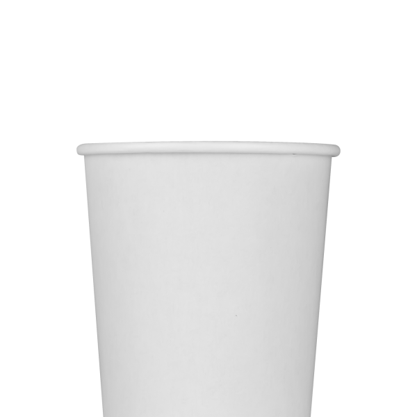 Wholesale 16oz Insulated Paper Hot Cups - White (90mm) - 500 ct