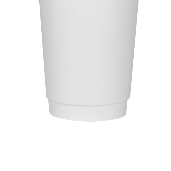 Wholesale 20oz Insulated Paper Hot Cups - White (90mm) - 300 ct
