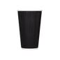 Wholesale 16oz Ripple Paper Hot Cups - Black (90mm) - 500 ct