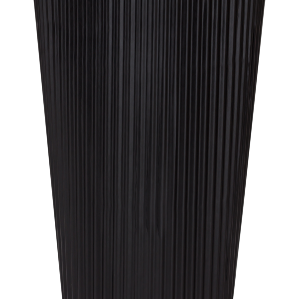 Wholesale 16oz Ripple Paper Hot Cups - Black (90mm) - 500 ct