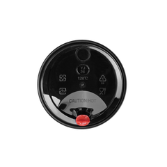 Wholesale 24oz Sipper Dome Lid for Tall Premium Plastic Cup - Black - 1000 ct