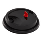 Wholesale 24oz Sipper Dome Lid for Tall Premium Plastic Cup - Black - 1000 ct
