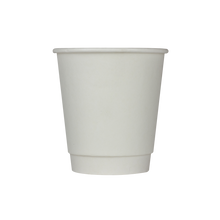 Load image into Gallery viewer, Wholesale 10oz Wrapped Insulated Paper Hot Cups - White (90mm) - 500 ct

