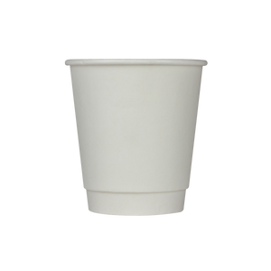 Wholesale 10oz Wrapped Insulated Paper Hot Cups - White (90mm) - 500 ct