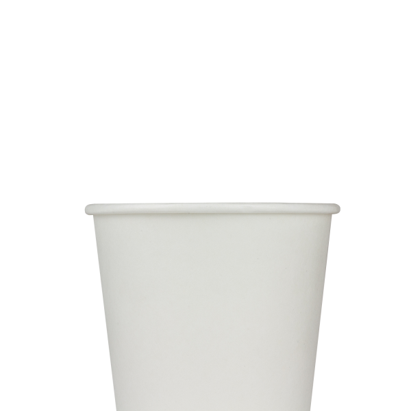 Wholesale 10oz Wrapped Insulated Paper Hot Cups - White (90mm) - 500 ct