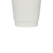 Load image into Gallery viewer, Wholesale 10oz Wrapped Insulated Paper Hot Cups - White (90mm) - 500 ct

