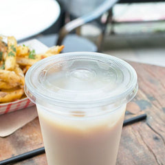 Wholesale Plastic Flat Lids (95mm) - 2,000 ct