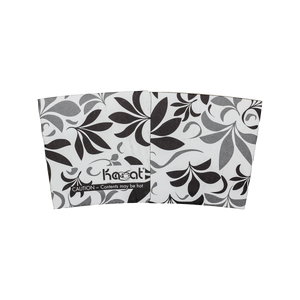 Wholesale Traditional Cup Sleeves - Fleur Black - 1,000 ct