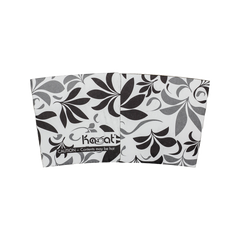 Wholesale Traditional Cup Sleeves - Fleur Black - 1,000 ct