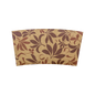 Wholesale Traditional Cup Sleeves - Fleur Brown - 1,000 ct